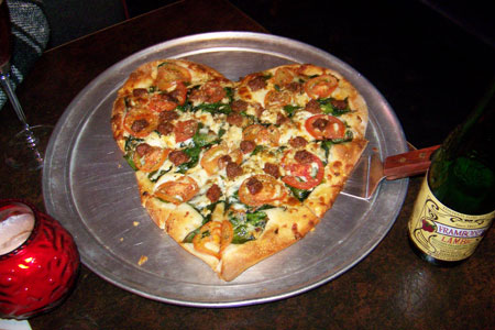 Heart-Shaped Pizza At Home
